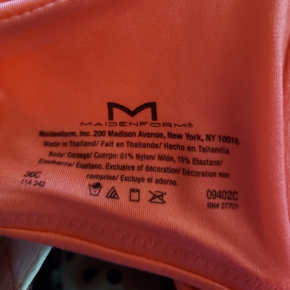 NWOT MaidenForm T-Shirt Underwire Bra Set - 36C - Picture 8 of 8